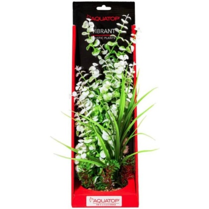 Aquatop Vibrant Wild Aquarium Plant White - 16