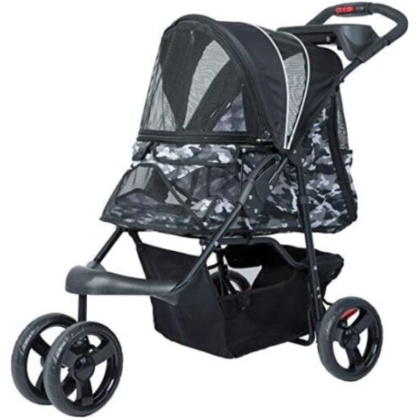 Petique Durable Pet Stroller Black Camo - 1 count