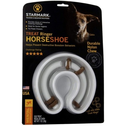 Starmark Horseshoe Ringer Treat Toy - 1 count