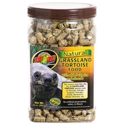 Zoo Med Natural Grassland Tortoise Food - 35 oz